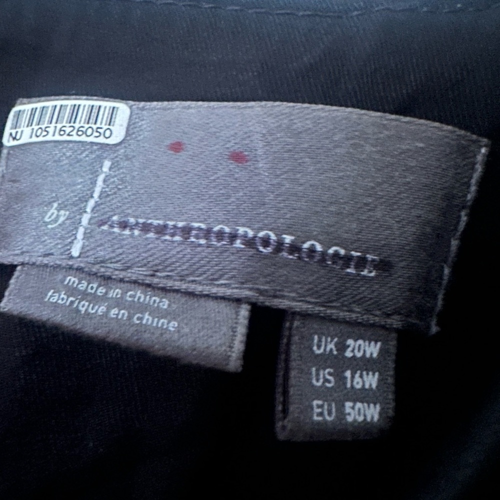Anthropologie Black Dress- Leather too tulle bottom - Picture 3 of 8
